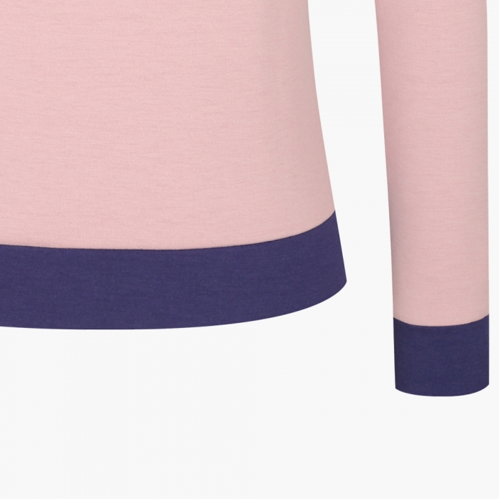 여성 아트웍 배색 맨투맨 티셔츠